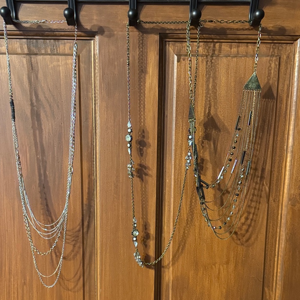 Maurices Gold and Silver Layered Necklaces